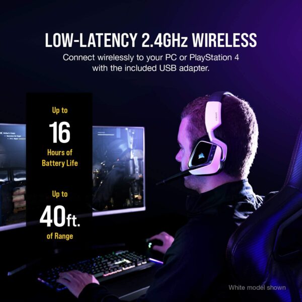 Auriculares Corsair Void RGB Elite prémium para juegos con sonido envolvente 7.1 – Certificados Discord – Funcionan con PC, PS5 y PS4 – Color Carbón - Imagen 9