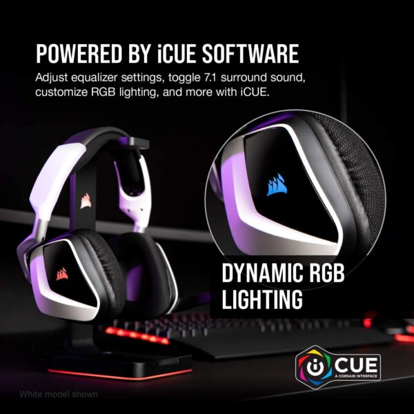 Auriculares Corsair Void RGB Elite prémium para juegos con sonido envolvente 7.1 – Certificados Discord – Funcionan con PC, PS5 y PS4 – Color Carbón - Imagen 7