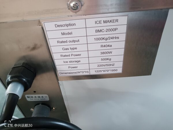 MAQUINA DE CUBOS DE HIELO 200 kg/24hr - Imagen 5